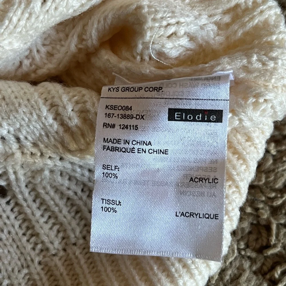Elodie Cream Knit Sweater